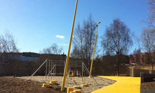 Raked Column